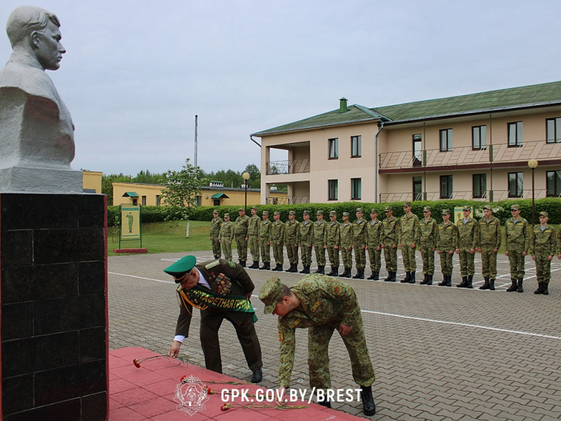 На участке Брестской пограничной группы прошла Эстафета, приуроченная к 105-летию образования пограничных войск