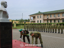 На участке Брестской пограничной группы прошла Эстафета, приуроченная к 105-летию образования пограничных войск