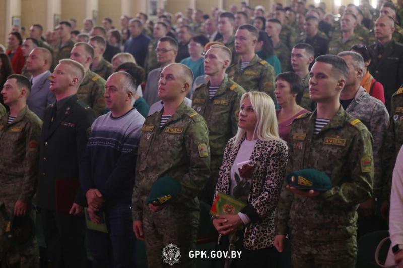 В Минске наградили лучших солдат-пограничников