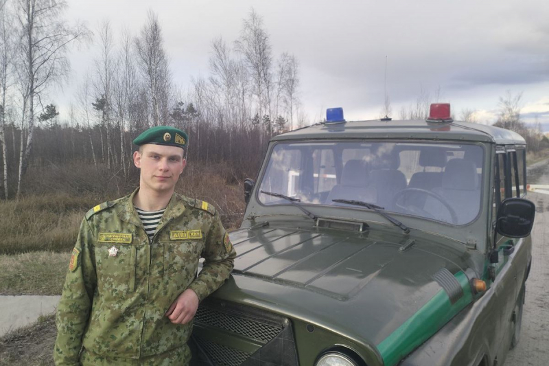 командир отделения пограничной заставы «Хиничев» Денис Парфеевец