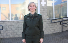 Екатерина Гарбецкая служит контролёром первой категории в ОПК «Горынь» Пинского пограничного отряда