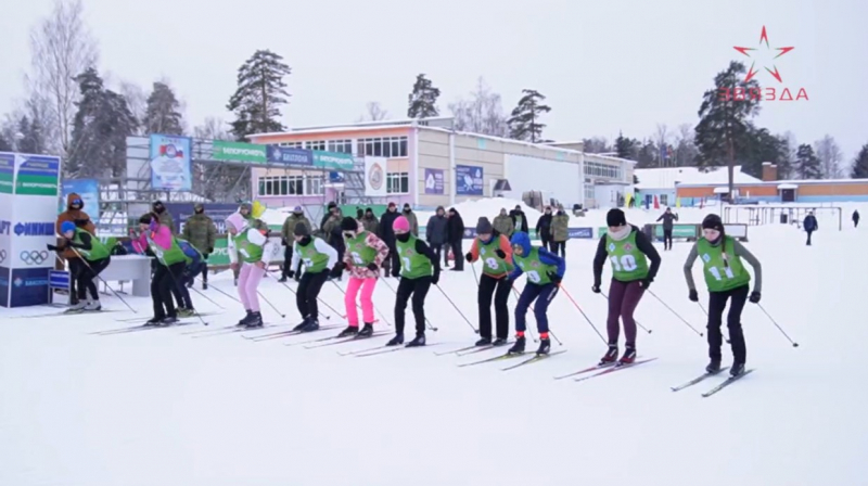 Сборная команда Гродненской пограничной группы принимает участие в чемпионате по биатлону