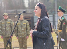 Торжественный митинг объединил личный состав подразделения, представителей гимназии № 4 г.Гродно, носящей имя Героя, местных