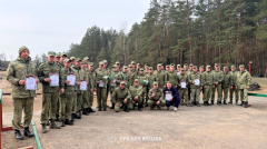 На войсковом стрельбище «Минойты» прошло первенство по служебному биатлону!