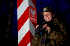 Женщины пограничной службы...