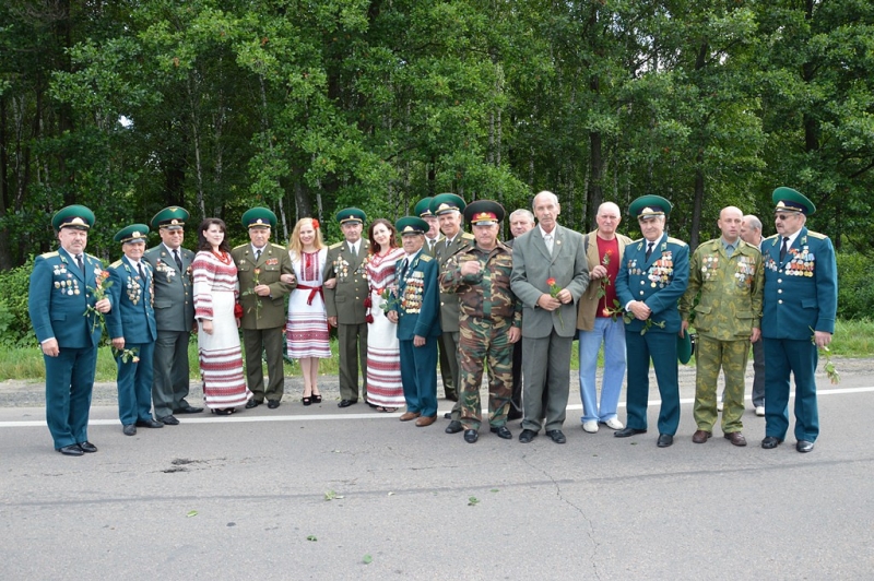 Встреча белорусских и украинских ветеранов пограничников