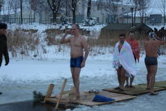 К православному празднику Крещения Господня пинские пограничники,соблюдая все каноны, подготовили свою купель