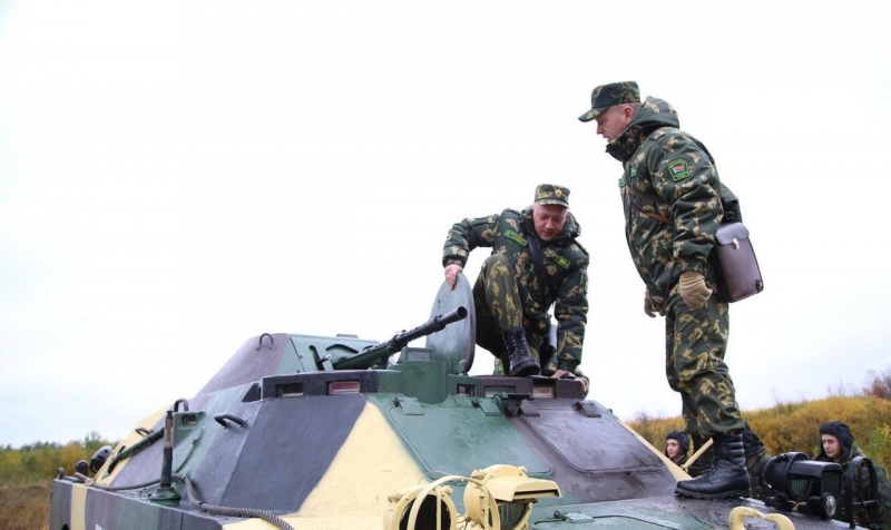 На Гожском полигоне прошли учения пограничников...