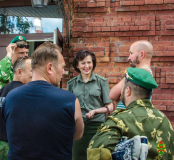 Посещение пограничниками г.Вятки Брестской пограничной группы