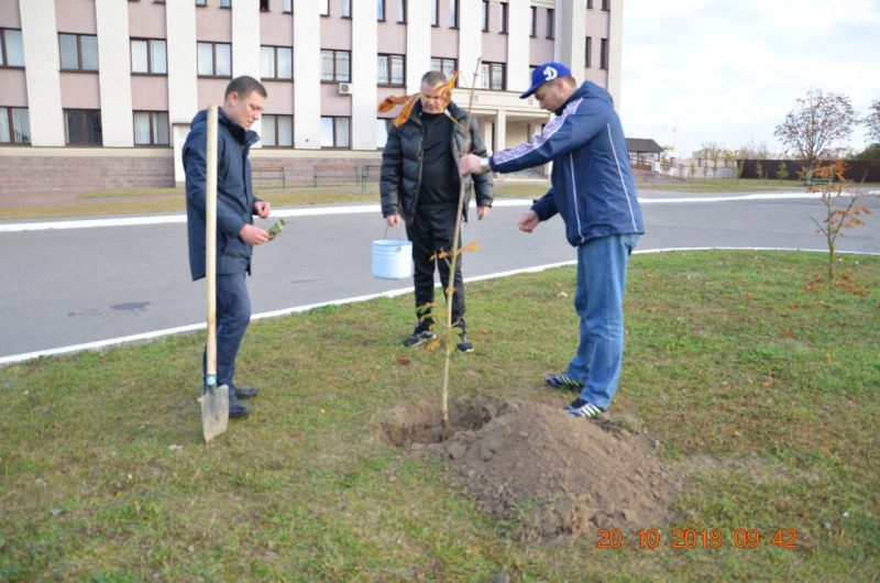 Субботник октябрь 2018 Гродненская пограничная группа